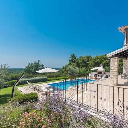 Villa Sterpazzi - Near Porec With Sea View, Private Jacuzzi, Sauna And Pool Вишнян Екстер'єр фото