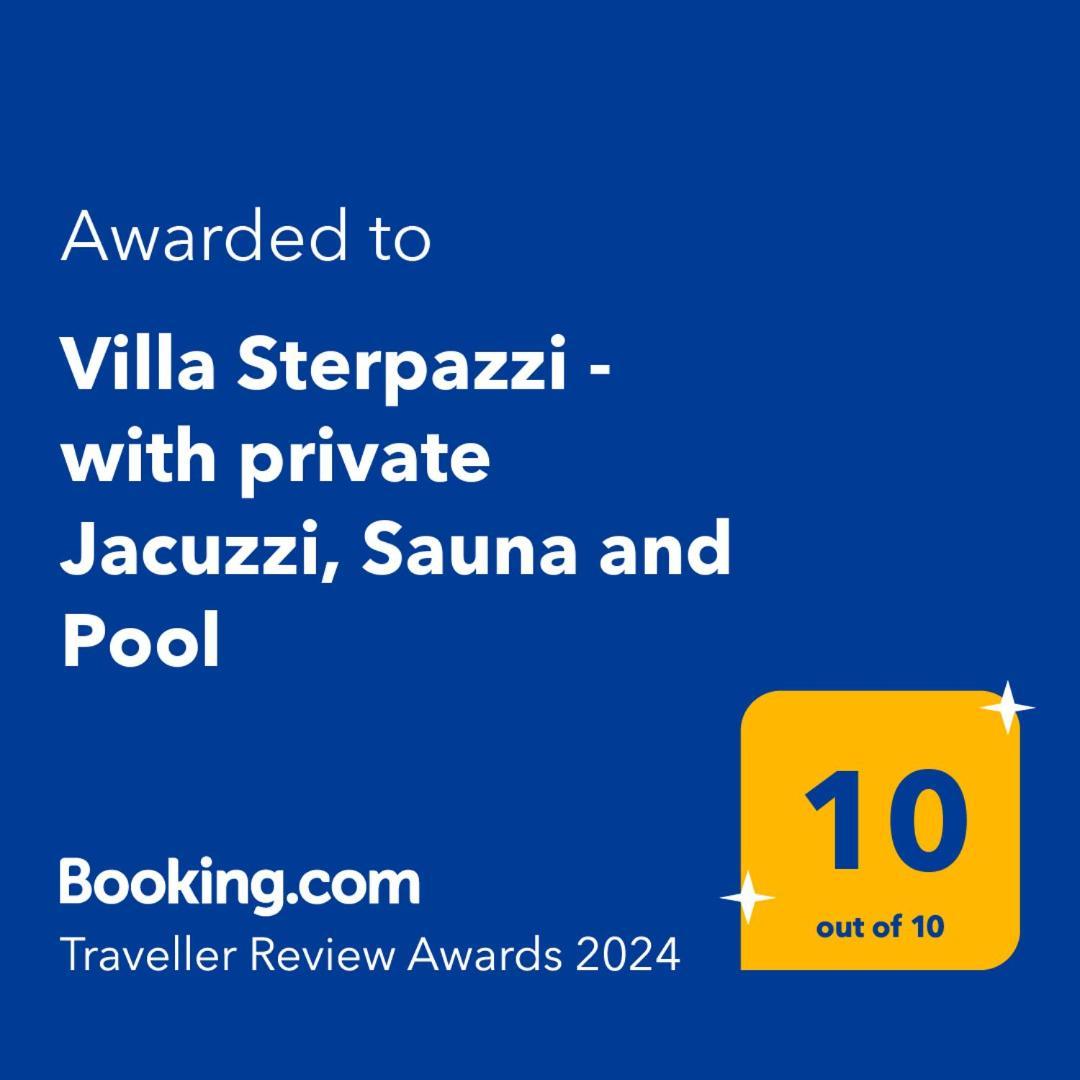 Villa Sterpazzi - Near Porec With Sea View, Private Jacuzzi, Sauna And Pool Вишнян Екстер'єр фото